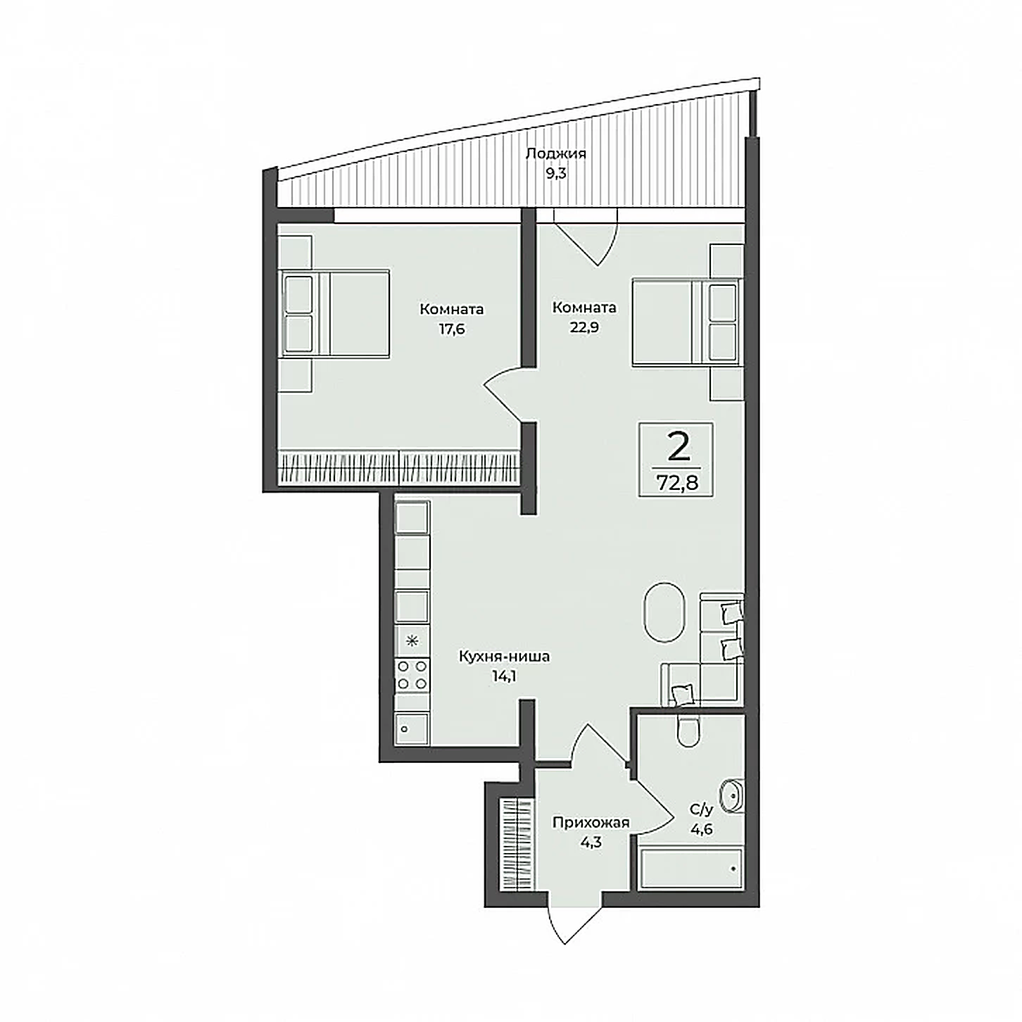 2-комнатная